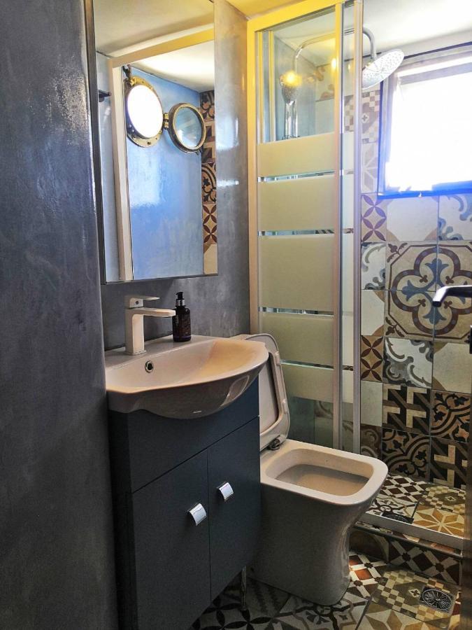 House In Skyros With An Amazing Sea View Villa Bagian luar foto